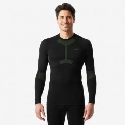 Koszulka termoaktywna narciarska męska Wedze BL500 soft seamless. Bielizna termoaktywna męska WED'ZE, m, bez wzorów, z elastanu. Za 129.99 zł.