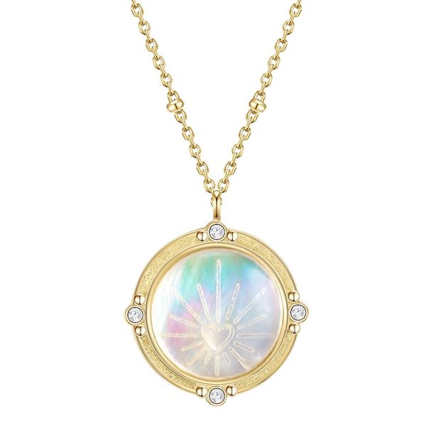 Glanzstücke München Naszyjnik srebrny srebro wysokiej próby Cyrkonia Masa perłowa żółte złoto Naszyjniki 1 ct Damski. Białe naszyjniki damskie Glanzstücke München, srebrne. Za 199.99 zł.