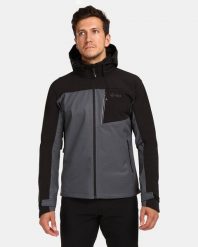 Męska kurtka softshell Kilpi RAVIO-M. Szare kurtki softshell damskie Kilpi, m, bez wzorów, z materiału, bez kaptura. Za 227.00 zł.