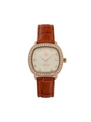 U.S. Polo Assn. Zegarek Mirabelle USP8488RG Brązowy. Brązowe, analogowe zegarki damskie U.S. Polo Assn. Za 449.99 zł.