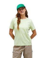 Koszulka Peak Performance damska Explore Graphic Tee zielona - M. Zielone t-shirty damskie Peak Performance, m, bez wzorów, z bawełny, bez kołnierzyka. Za 199.00 zł.