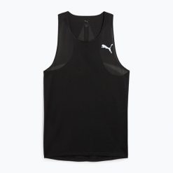 Koszulka do biegania męska PUMA Raceday Ultraspun Singlet. Czarne t-shirty sportowe męskie Puma, m, bez ramiączek, do biegania. Za 169.99 zł.