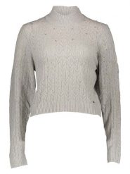 Pepe Jeans Sweter w kolorze szarym rozmiar: L. Szare golfy damskie Pepe Jeans, l, bez wzorów, z jeansu, bez ramiączek. Za 136.13 zł.