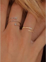 OR Carats Złoty pierścionek z diamentem rozmiar: 52. Żółte pierścionki damskie OR Carats, z diamentem, złote. Za 390.00 zł.
