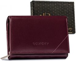 Portfel fioletowy Rovicky R-RD-38-GCL Plum. Fioletowe portfele damskie ROVICKY, bez wzorów, ze skóry. Za 77.99 zł.