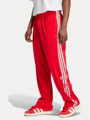 Adidas Spodnie dresowe Adibreak IY9924 Czerwony Loose Fit. Czerwone spodnie dresowe męskie Adidas, bez wzorów, z dresówki. Za 349.99 zł.