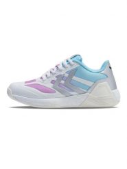 Buty halowe Hummel Algiz Ltd. Białe buty sportowe na co dzień damskie HUMMEL, bez wzorów, z gumy, do piłki ręcznej. Za 373.65 zł.