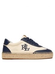 LAUREN RALPH LAUREN Espadryle 802P04428001 Biały. Białe espadryle damskie Lauren Ralph Lauren, bez wzorów, ze skóry, bez obcasa. Za 729.99 zł.