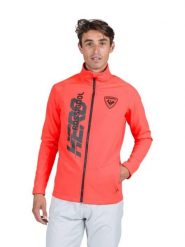 Bluza Rossignol męska New Hero Classique Clim czerwona. Czerwone bluzy z kapturem męskie Rossignol, na zimę, l, z materiału. Za 539.99 zł.
