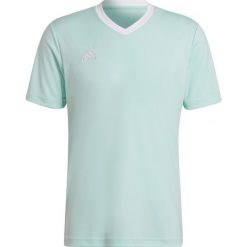 Koszulka piłkarska męska adidas Entrada 22 Jersey. Białe t-shirty sportowe męskie Adidas, m, z jersey, bez ramiączek, do piłki nożnej. Za 55.99 zł.
