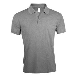 Męska Koszulka Polo Prime. Szare koszulki polo męskie SOL'S, m, bez wzorów, bez ramiączek. Za 86.99 zł.