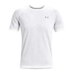 Koszulka do biegania męska Under Armour Streaker. Białe t-shirty sportowe męskie Under Armour, m, bez ramiączek, do biegania. Za 99.99 zł.