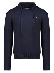 Geographical Norway Sweter "Flicker" w kolorze granatowym rozmiar: S. Niebieskie swetry męskie Geographical Norway, s, bez wzorów, z bawełny, bez kołnierzyka. Za 122.38 zł.