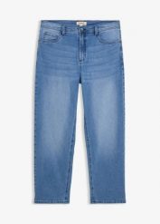 Dżinsy ze stretchem o kroju loose fit, straight. Niebieskie jeansy męskie bonprix. Za 132.99 zł.