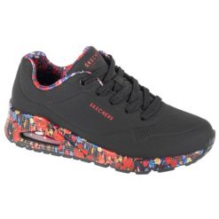 Buty sportowe Sneakersy damskie, Uno - Majestic Garden. Czarne buty sportowe na co dzień damskie Skechers, bez wzorów, trekkingowe. Za 429.99 zł.