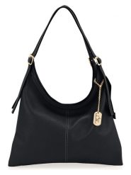 Anna Morellini Skórzana torebka "Sylviana" w kolorze czarnym - 39 x 27 x 4 cm rozmiar: onesize. Czarne torebki klasyczne damskie Anna Morellini, bez wzorów, z materiału, bez dodatków. Za 339.99 zł.