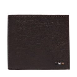 Portfel BOSS. Brązowe portfele męskie Boss, bez wzorów. Za 449.99 zł.