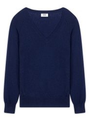 AUTHENTIC CASHMERE Kaszmirowy sweter "Giusalet" w kolorze granatowym rozmiar: L. Niebieskie swetry klasyczne damskie AUTHENTIC CASHMERE, l, z kaszmiru, bez kołnierzyka. Za 348.08 zł.