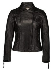 7eleven Skórzana kurtka "Jilly" w kolorze czarnym rozmiar: 42. Czarne kurtki damskie 7eleven, bez wzorów, z materiału, bez kaptura. Za 369.84 zł.