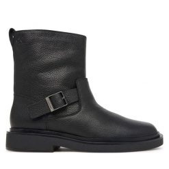 Kozaki Calvin Klein. Czarne buty zimowe męskie CALVIN KLEIN, bez zapięcia. Za 899.99 zł.