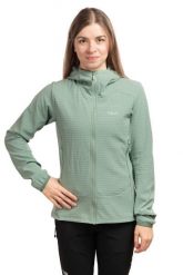 Bluza trekkingowa damska Quantra Pro Hoody Women. Zielone bluzy z kapturem damskie RAB, s, z materiału. Za 649.99 zł.