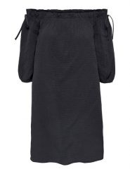ONLY Sukienka "Tilla" w kolorze czarnym rozmiar: XS. Czarne sukienki damskie Only, xs, bez wzorów, z bawełny, bez kołnierzyka, bez ramiączek, mini. Za 39.77 zł.