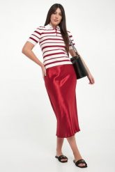 Spódnica midi satynowa Alessio MM. Spódniczki damskie MM, bez wzorów, z satyny, midi. Za 869.00 zł.