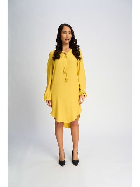 Marks & Spencer Sukienka w kolorze żółtym rozmiar: 38. Żółte sukienki damskie Marks & Spencer, bez wzorów, z wiskozy, bez kołnierzyka, bez ramiączek, midi. Za 69.91 zł.