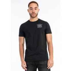 T-shirt regularny Tapout Punkass. Czarne t-shirty męskie TAPOUT, bez wzorów, bez kołnierzyka. Za 136.50 zł.