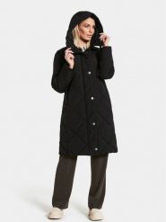 Didriksons Płaszcz zimowy Torun 504377 Czarny Relaxed Fit. Czarne płaszcze damskie Didriksons, na zimę, bez wzorów, z syntetyku. Za 1,499.00 zł.