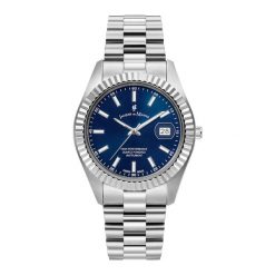 Jacques du Manoir Mężczyźnizegarek Inspiration - stal nierdzewna Zegarki męskie 1 ct Męskie. Niebieskie zegarki męskie Jacques du Manoir, srebrne. Za 812.89 zł.