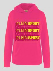 Plein Sport Bluza w kolorze różowym rozmiar: M. Różowe bluzy sportowe damskie Plein Sport, m, z bawełny. Za 215.21 zł.