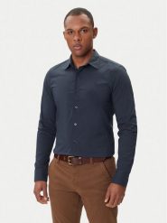 G-Star Raw Koszula Uniform D25176-D321 Granatowy Slim Fit. Niebieskie koszule męskie G-Star Raw, l, bez wzorów, z syntetyku, bez kołnierzyka, bez ramiączek. Za 279.99 zł.