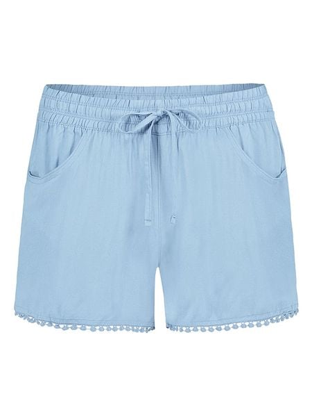 Fresh Made Szorty w kolorze błękitnym rozmiar: L. Niebieskie szorty damskie Fresh Made, bez wzorów, z wiskozy. Za 34.93 zł.