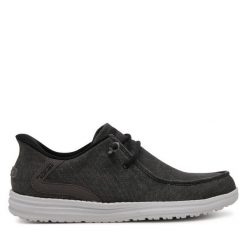 Mokasyny Skechers. Czarne mokasyny męskie Skechers. Za 229.99 zł.