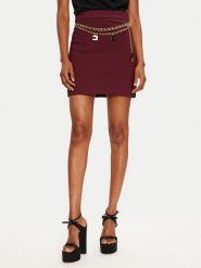 Elisabetta Franchi Spódnica mini GOT3646E3 Bordowy Regular Fit. Czerwone spódniczki damskie Elisabetta Franchi, bez wzorów, z syntetyku, mini. Za 1,079.00 zł.