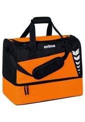 Torba sportowa z dolną przegrodą Erima Six Wings. Brązowe torby męskie na ramię Erima, bez wzorów, z materiału, na ramię. Za 109.99 zł.