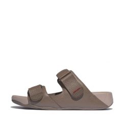 Sandały FitFlop Gogh Moc. Brązowe sandały męskie FIT FLOP, z gumy, bez zapięcia. Za 606.50 zł.