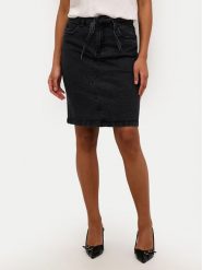 Kaffe Spódnica jeansowa Gloria 10508750 Szary Regular Fit. Szare spódniczki damskie Kaffe, bez wzorów, z bawełny. Za 129.99 zł.