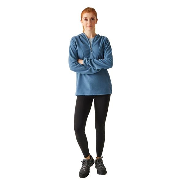 Bluza Z Kapturem Damska Mikropolar Suwak Do Połowy Warriewood. Fioletowe bluzy z kapturem damskie Regatta, s, z materiału. Za 42.99 zł.
