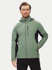 CMP Kurtka przeciwdeszczowa 34Z5147 Zielony Regular Fit. Zielone kurtki outdoor męskie CMP, m, bez wzorów, z syntetyku, bez kaptura. Za 299.99 zł.
