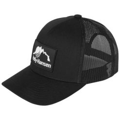 Czapka Trucker Helly Hansen. Czarne czapki męskie Helly Hansen, bez wzorów, sportowe. Za 262.00 zł.