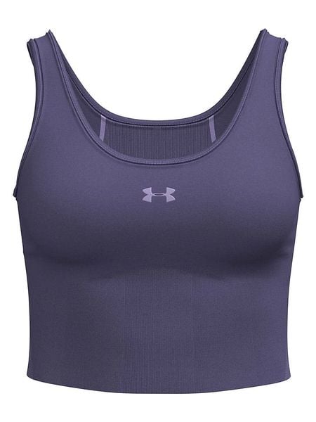 Under Armour Top sportowy w kolorze fioletowym rozmiar: L. Różowe topy damskie Under Armour, l, bez wzorów, z materiału, bez kołnierzyka. Za 125.27 zł.