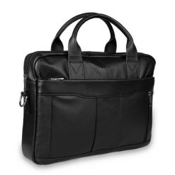 Torba skórzana Pavone Nero Parma 2461 BL czarna. Czarne torby na laptopa damskie Pavone Nero, bez wzorów, ze skóry. Za 679.99 zł.