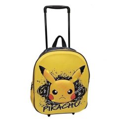 Plecak Manenti Pokemon Skate Face. Żółte plecaki damskie Disney, bez wzorów, z materiału, młodzieżowe. Za 174.00 zł.