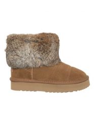 Patrizia Pepe Skórzane botki zimowe w kolorze jasnobrązowym rozmiar: 41. Brązowe botki damskie Patrizia Pepe, na zimę, z materiału, bez obcasa, bez zapięcia. Za 343.73 zł.