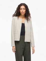 Vila Kardigan "Garden" w kolorze kremowym rozmiar: M. Brązowe kardigany damskie Vila, m, bez wzorów. Za 121.51 zł.