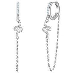 Glanzstücke München Kolczyki z Srebra Sterling w srebrze z Cyrkonia 1 ct Damski. Białe kolczyki damskie Glanzstücke München, z cyrkonią, srebrne. Za 249.99 zł.