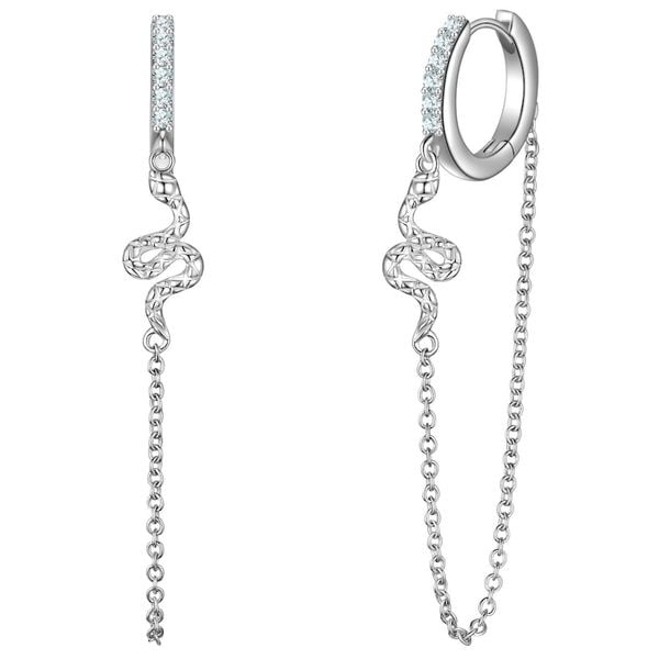 Glanzstücke München Kolczyki z Srebra Sterling w srebrze z Cyrkonia 1 ct Damski. Białe kolczyki damskie Glanzstücke München, z cyrkonią, srebrne. Za 249.99 zł.