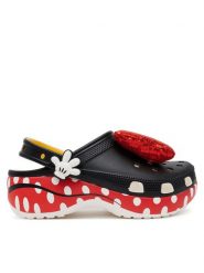 Crocs Klapki Minnie Cls Platform Clg W 209896 Czarny. Czarne klapki damskie Crocs, bez wzorów, z tworzywa sztucznego, bez obcasa. Za 359.99 zł.